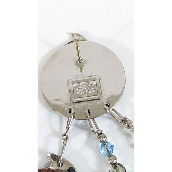 Lunch at the Ritz Dolphin Dance Dangle stud Earrings 14k gold posts rare retired - Picture 5 of 10